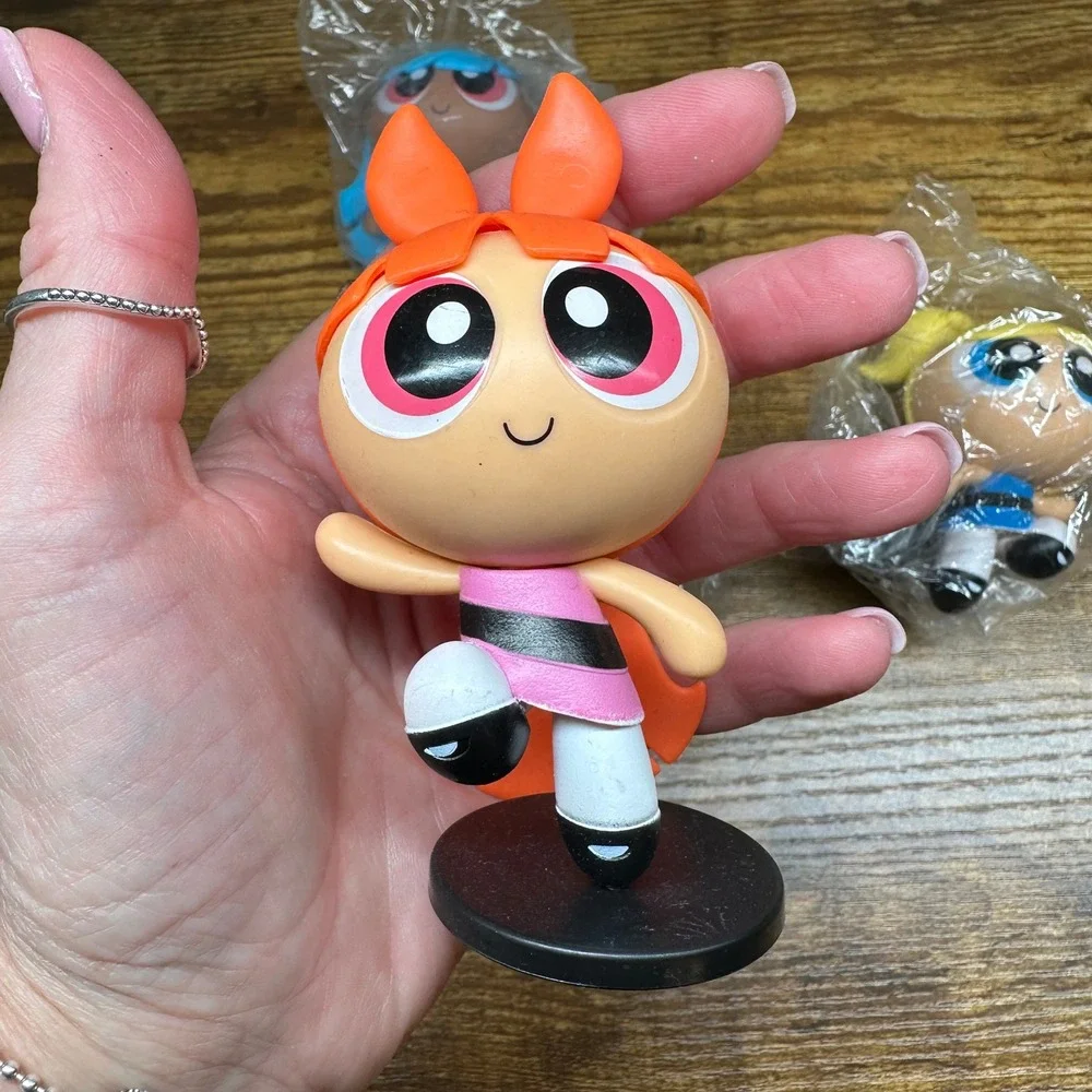 Powerpuff Girls Mini Figure Set Blossom Bubbles Buttercup Bliss Cartoon Network